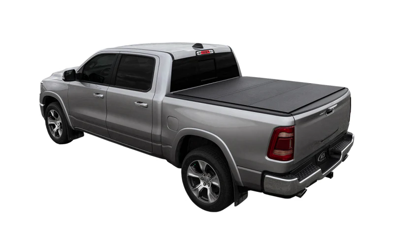 Access LOMAX Alum Tri-Fold Cover w/Split Rails BK Urethane Finish 19-20 Dodge Ram-5ft 7in w/o RamBox - Image 3