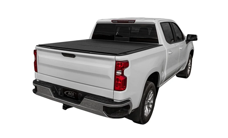Access LOMAX Tri-Fold Cover Black Urethane Finish 19+ Chevrolet Silverado 1500 - 5ft 8in Bed - Image 2