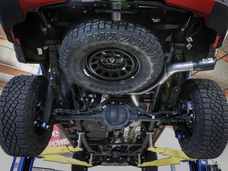 aFe 23-25 GM Colorado/Canyon L4-2.7L (t) Apollo GT Series 3in 409 SS Cat-Back Exhaust w/ Blk Tip - Image 4