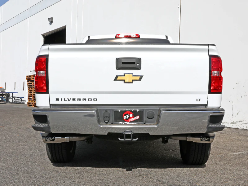 aFe Gemini XV 3in 304SS CB Exhaust w/ Cutout 14-19 GM Trucks 4.3/5.3L w/ Pol Tips - CrewCab/Extended - Image 3