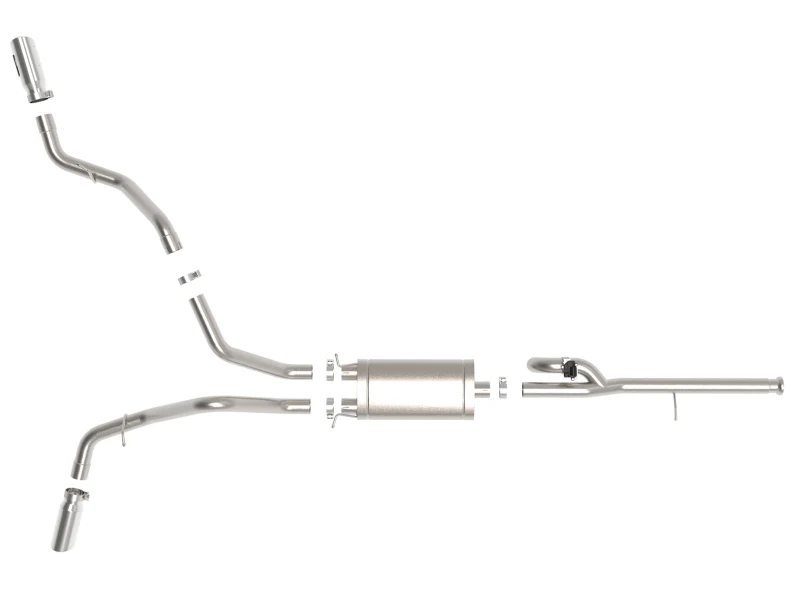 aFe Gemini XV 3in 304SS CB Exhaust w/ Cutout 14-19 GM Trucks 4.3/5.3L w/ Pol Tips - CrewCab/Extended - Image 9