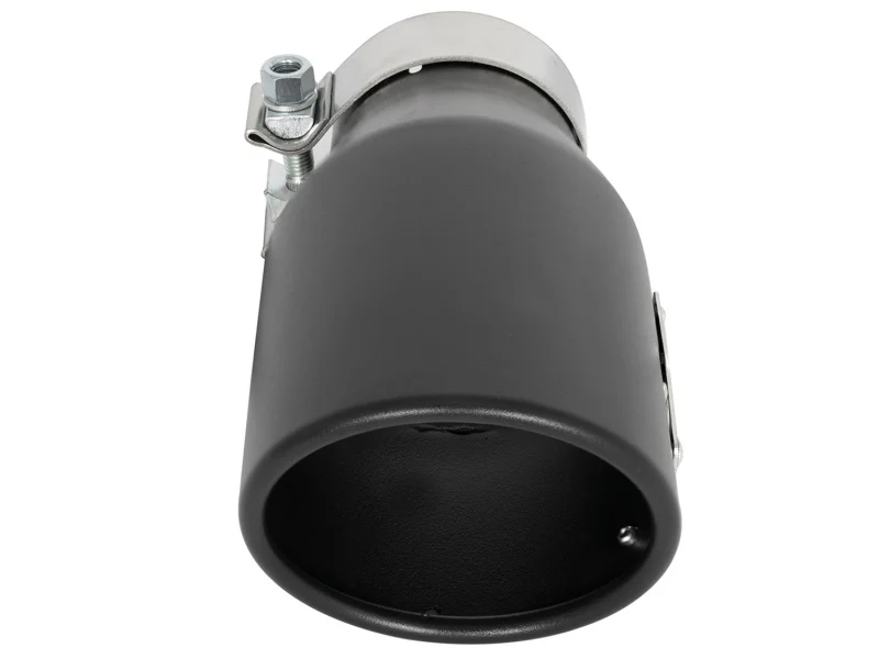 aFe MACH Force-Xp 409 SS Exhaust Tip Black (Left Side) 3in In x 4-1/2in Out x 9in L Clamp-On - Image 3