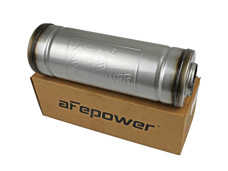 afe MACH Force-Xp Muffler 2-1/2 IN ID Center/Center x 9 IN Dia. x 14 IN L - Round Body