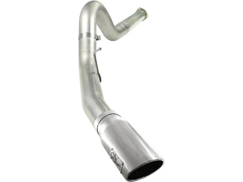 aFe MACHForce XP 5in DPF-Back Stainless Steel Exh Sys, polished tip,Ford Diesel Trucks 11-14 V8-6.7L - Image 2