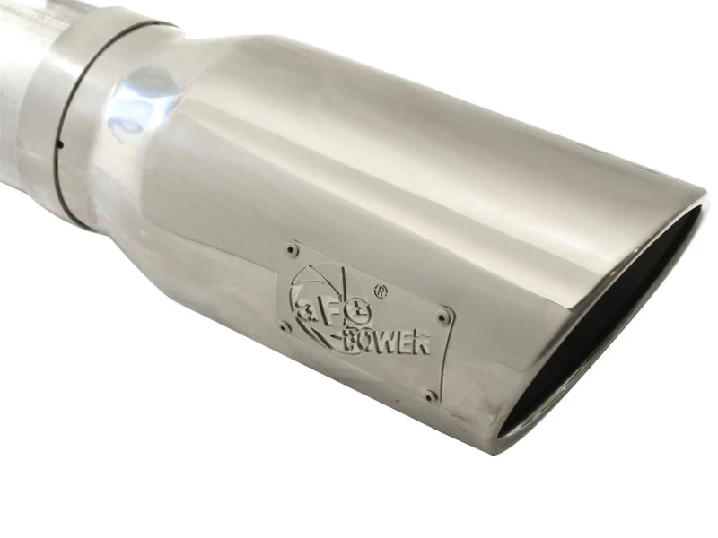 aFe MACHForce XP 5in DPF-Back Stainless Steel Exh Sys, polished tip,Ford Diesel Trucks 11-14 V8-6.7L - Image 8
