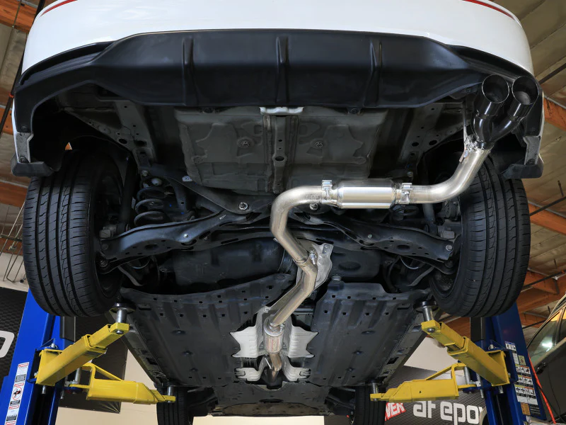 aFe POWER Takeda 2.5in 304 SS Cat-Back Exhaust w/ Black Tips 22-25 Honda Civic L4-2.0L - Image 2