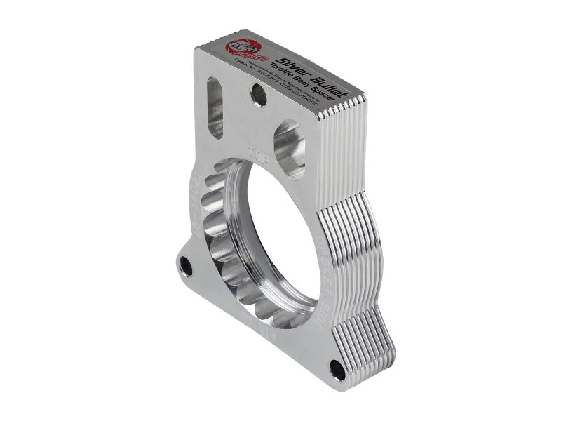 afe Silver Bullet Throttle Body Spacer GM Trucks 2500/3500 96-00 V8-7.4L/01-07 V8-8.1L - Image 6