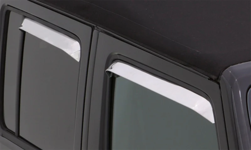 AVS 77-85 Buick Lesabre Ventshade Front & Rear Window Deflectors 4pc - Stainless - Image 4