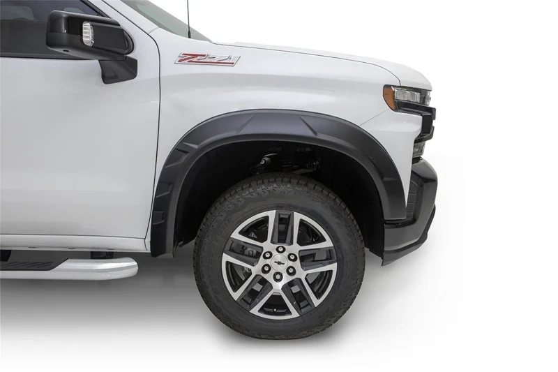 Bushwacker 19-21 Chevrolet Silverado 1500 DRT Style Flares 4pc - Black - Image 7