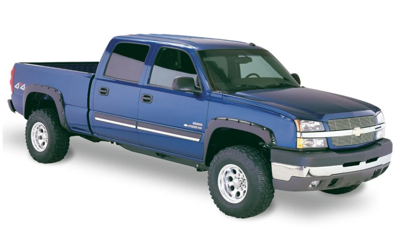 Bushwacker 21-22 Chevrolet Colorado (Ex ZR2) 61.7in Bed Fleetside FF Pocket Style Flares 4pc - Sm Bk - Image 4