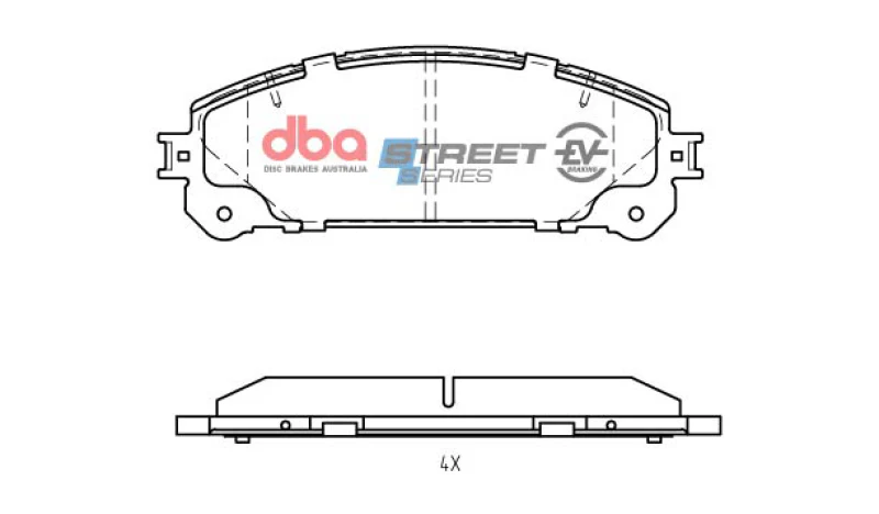 DBA 15-18 Lexus NX200t Front SSEV Street Series Brake Pads - Image 4