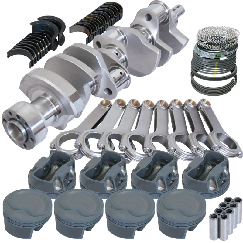 Eagle Chevy 350 1Pc 3.750in Crank 6.000in H-Beam -16cc Inv Dome 4.060in Pistons Balanced Assembly