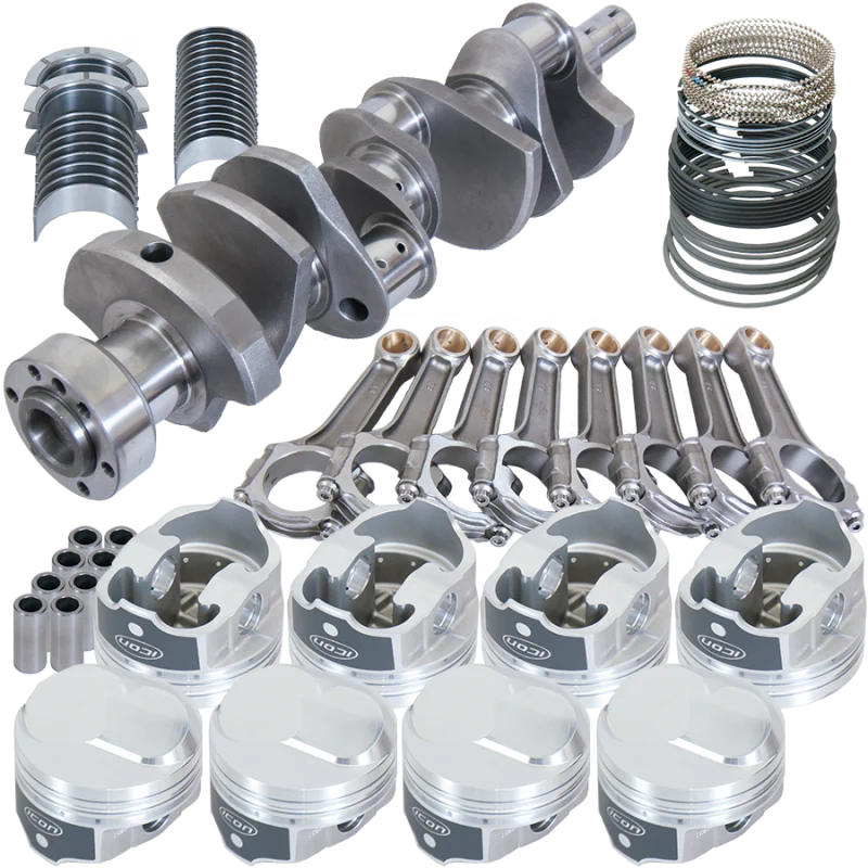 Eagle Chevy 454 1Pc 4.000in Crank 6.135in I-Beam Rods 43cc Dome 4.280in Pistons Rotating Assembly