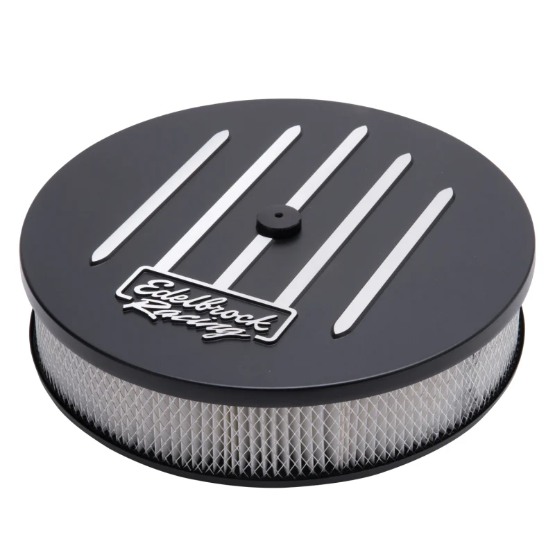 Edelbrock Air Cleaner Racing Series Round Aluminum Top Cloth Element 14In Dia X 3 125In Dropped Base - Image 3