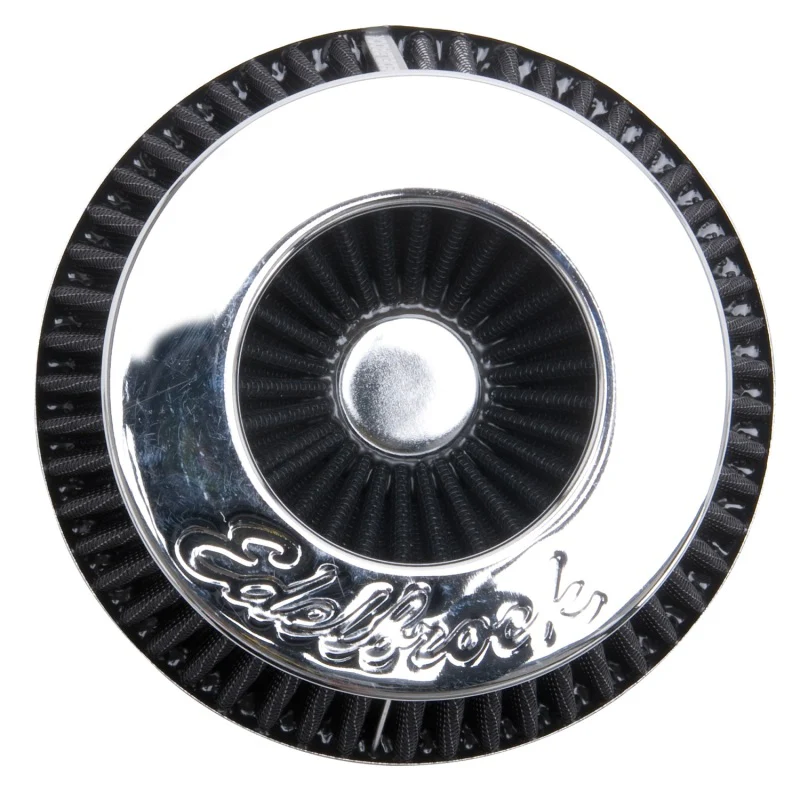 Edelbrock Air Filter Pro-Flo Series Conical 3 7In Tall Black/Chrome - Image 4