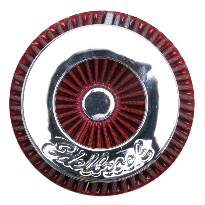 Edelbrock Air Filter Pro-Flo Series Conical 3 7In Tall Red/Chrome - Image 3