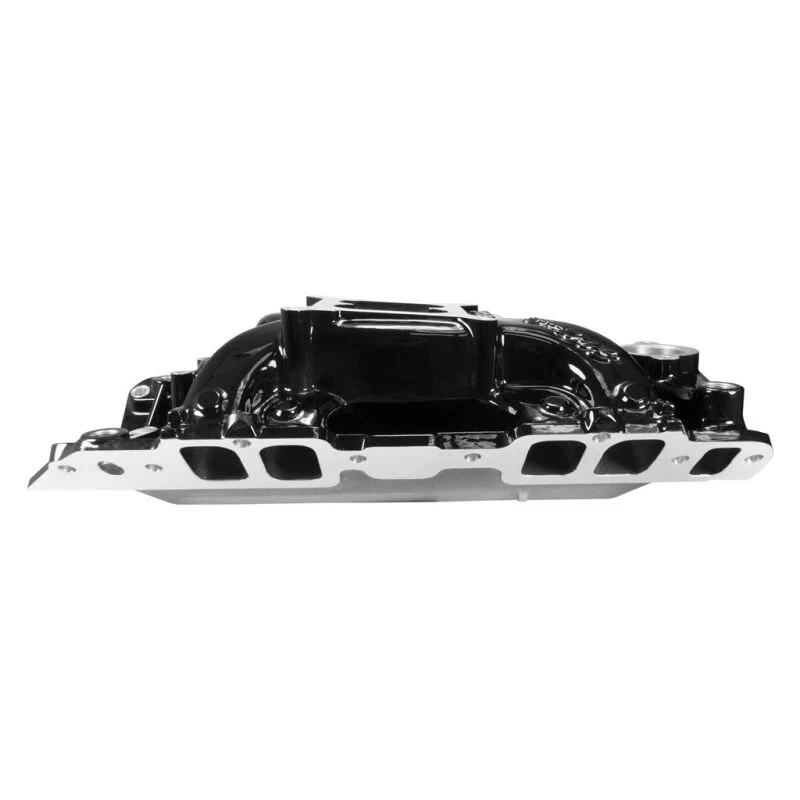 Edelbrock B/B Chev Rect Port RPM Air-Gap Manifold - Black Plasma Finish - Image 7