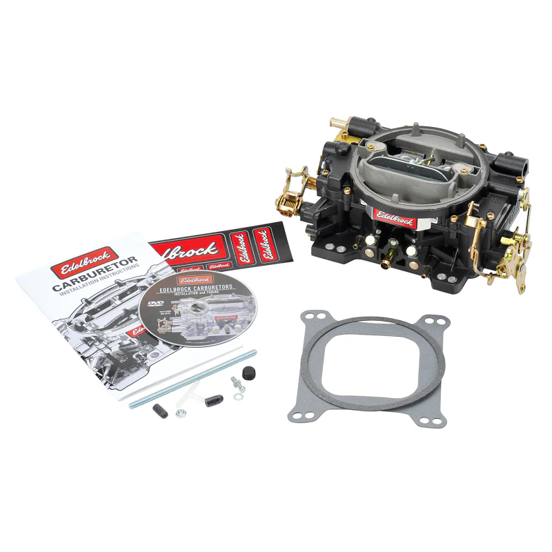 Edelbrock Carburetor Performer Series 4-Barrel 600 CFM Manual Choke Black Finish - Image 2