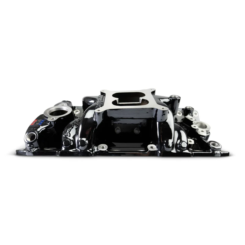 Edelbrock Chevy Small Block Performer RPM AIR-Gap Intake Manifold Black Plasma Finish - Image 4