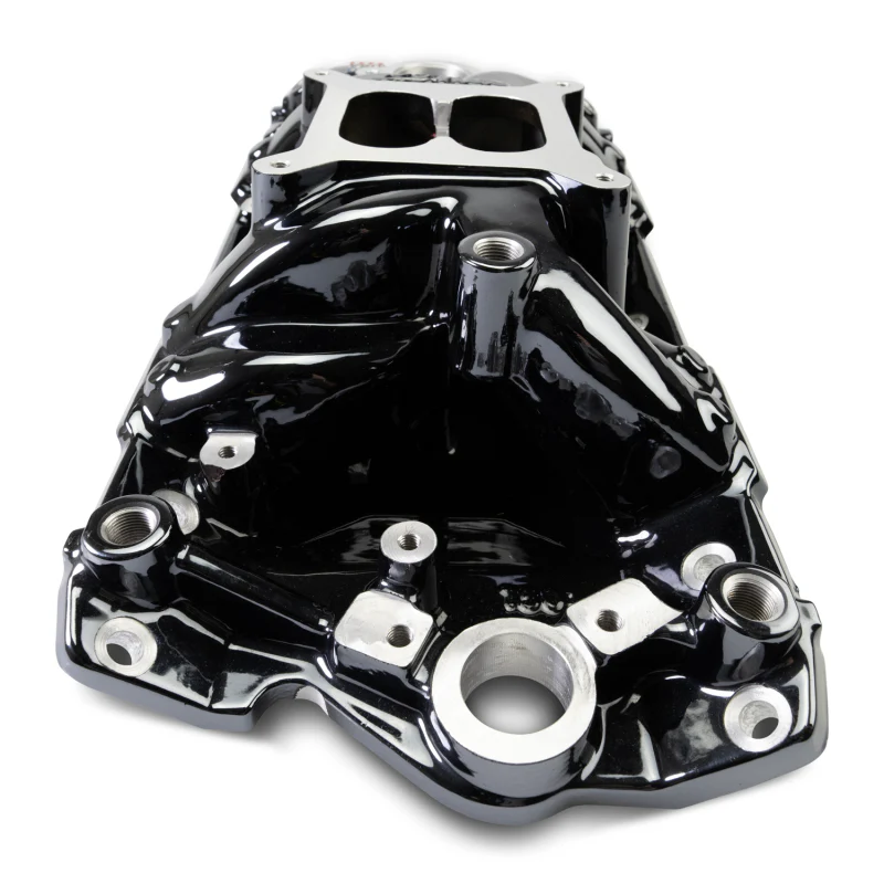 Edelbrock Chevy Small Block Performer RPM AIR-Gap Intake Manifold Black Plasma Finish - Image 5
