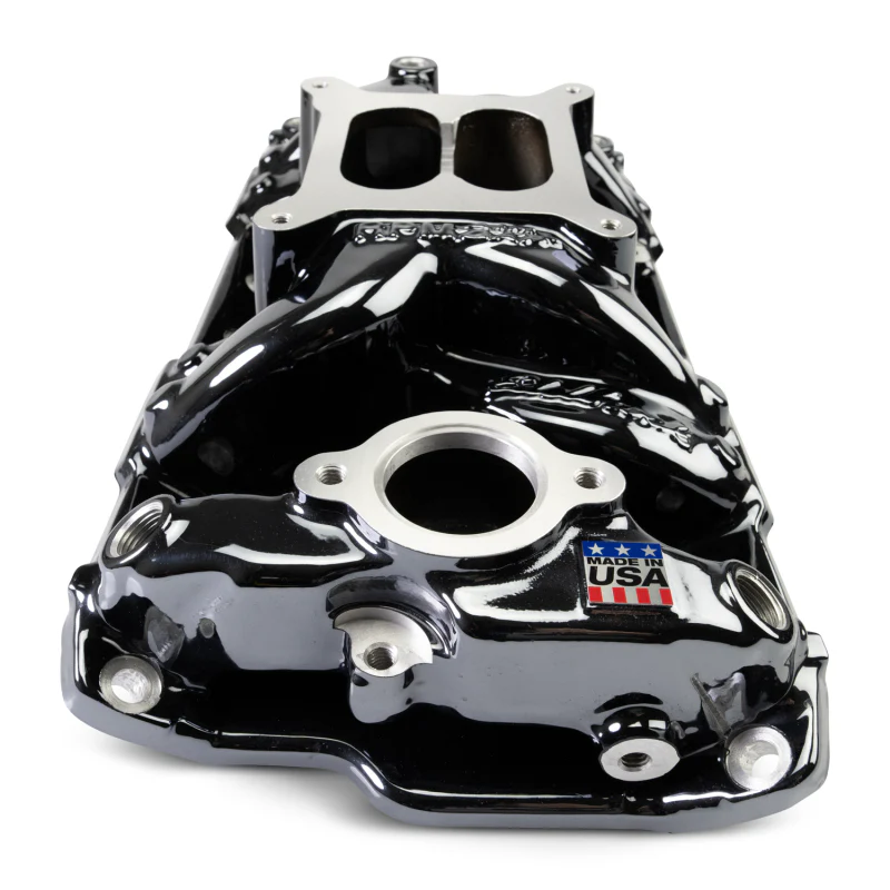Edelbrock Chevy Small Block Performer RPM AIR-Gap Intake Manifold Black Plasma Finish - Image 7