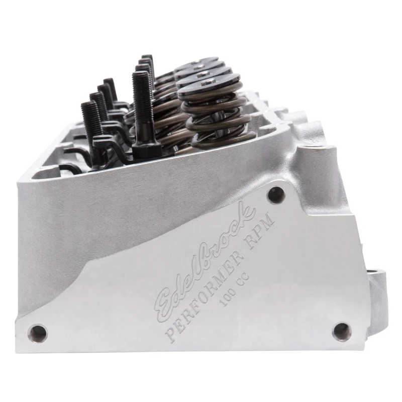 Edelbrock Cylinder Head BBC Performer RPM Oval Port 100cc Complete Single w/ Springs - Image 12