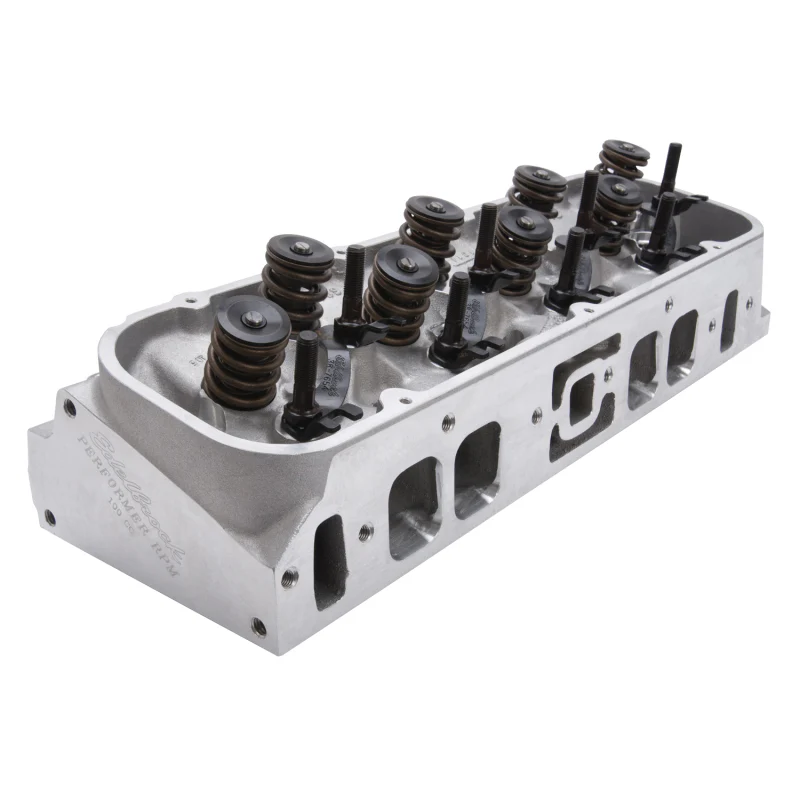 Edelbrock Cylinder Head BBC Performer RPM Oval Port 100cc Complete Single w/ Springs - Image 9