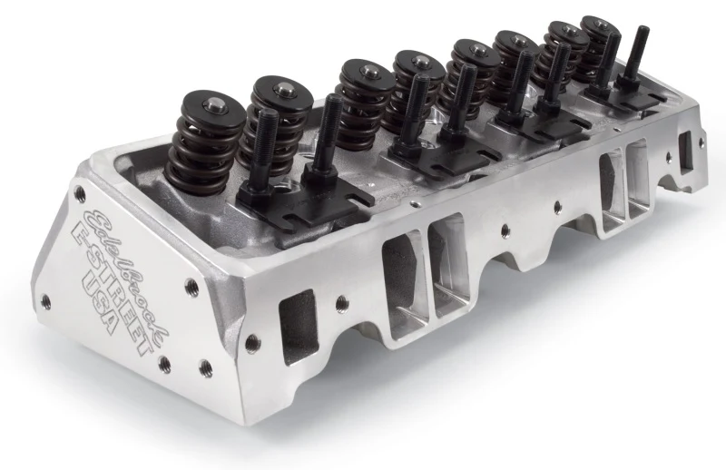 Edelbrock Cylinder Head E-Street SB Chevrolet 64cc (Complete Pair) - Image 12