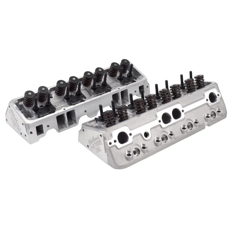 Edelbrock Cylinder Head E-Street SB Chevrolet 64cc (Complete Pair) - Image 2