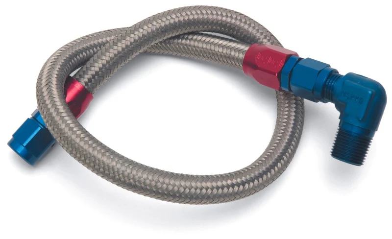 Edelbrock Fuel Line Braided Stainless for SBC ( Use w/ 8134 ) - Image 3