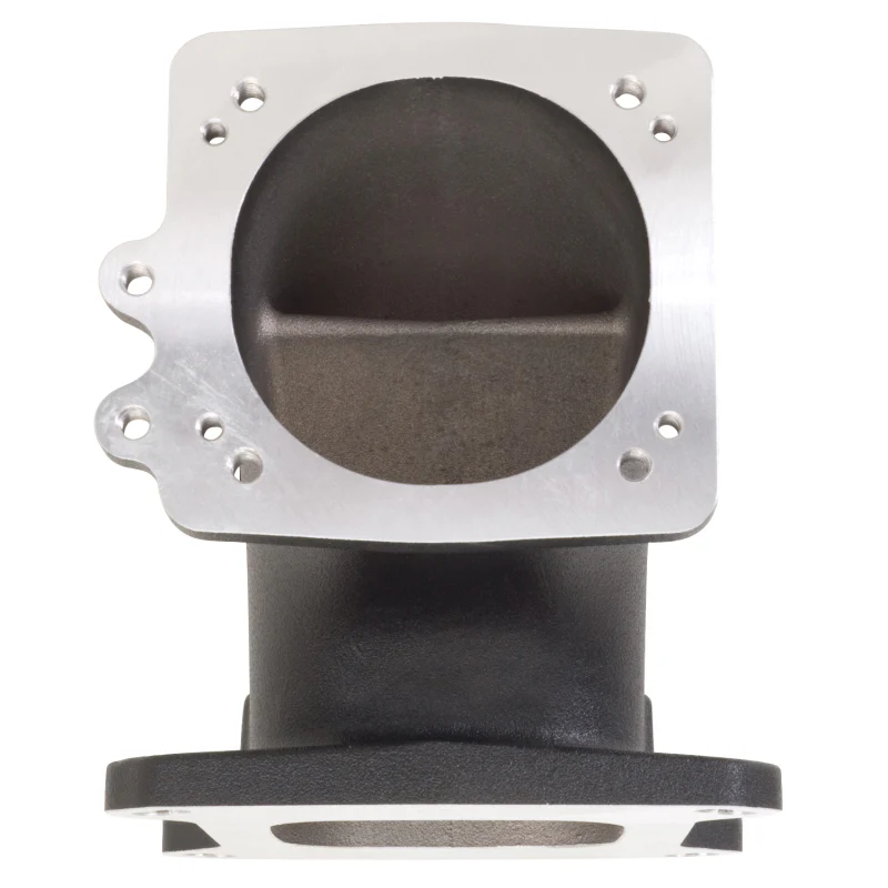Edelbrock High Flow Intake Elbow 95mm Throttle Body to Square-Bore Flange Black Finish - Image 7