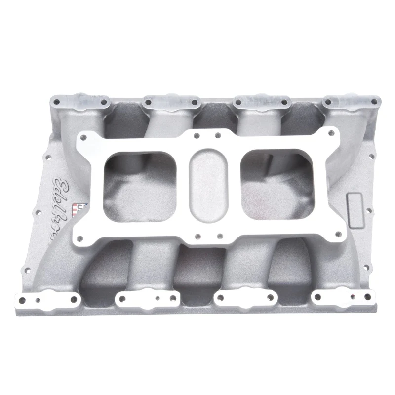 Edelbrock Intake Manifold Chrysler Gen II 426-572 Hemi Dual Quad Single Plane for Carburetors - Image 2