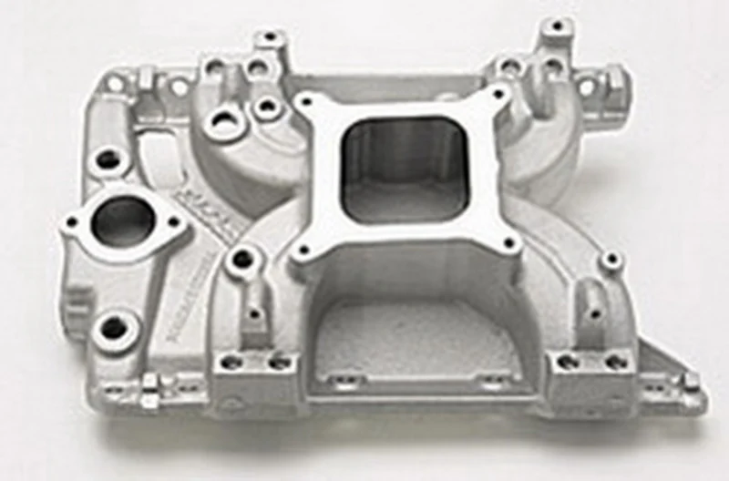 Edelbrock Intake Manifold Victor Series EFI Pontiac Polished Finish - Image 2
