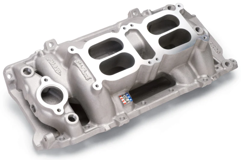 Edelbrock Manifold Dual Quad RPM Air Gap BB Chevy Oval Port - Image 8