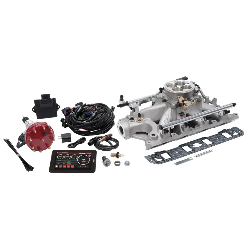 Edelbrock Pro Flo 4 EFI System Seq Port Ford Super Victor 8.2 302-347 625 HP 35lb/hr Satin Finish - Image 2