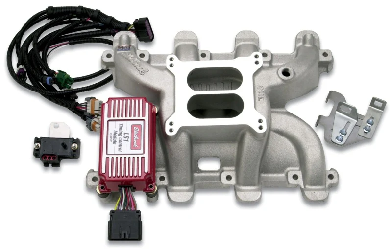 Edelbrock SBC LS1 Carbureted Manifold - Image 2
