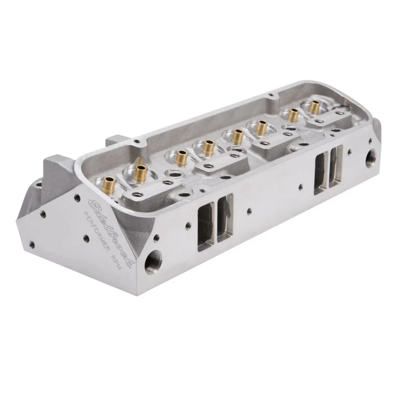 Edelbrock Single Perf Pontiac 72cc Head Bare - Image 9