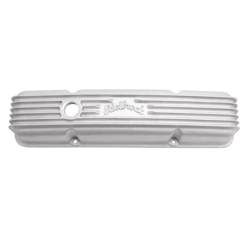 Edelbrock Valve Cover Classic Series Chevrolet 1959-1986 262-400 CI V8 w/ Oil Fill Hole Satin - Image 12