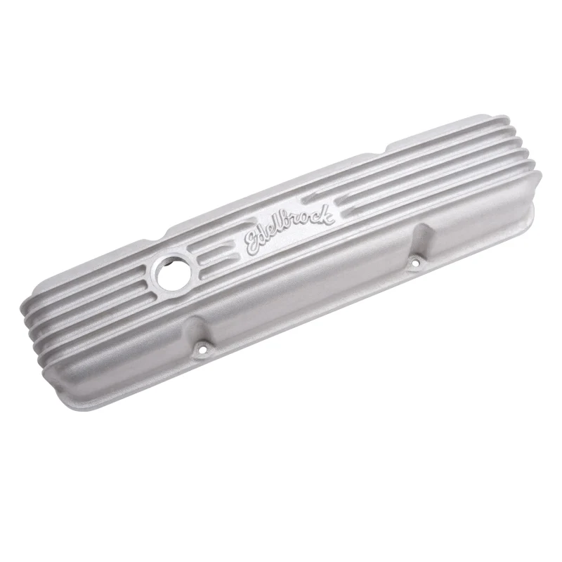 Edelbrock Valve Cover Classic Series Chevrolet 1959-1986 262-400 CI V8 w/ Oil Fill Hole Satin - Image 5