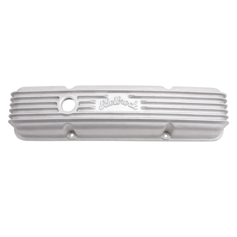 Edelbrock Valve Cover Classic Series Chevrolet 1959-1986 262-400 CI V8 w/ Oil Fill Hole Satin - Image 8