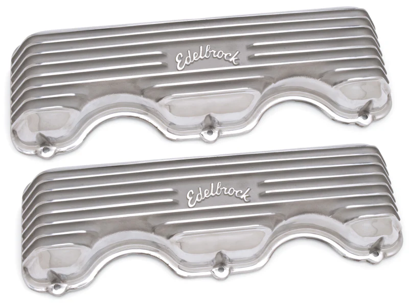 Edelbrock Valve Cover Classic Series Chevrolet W 348/409 CI V8 Polshed - Image 6