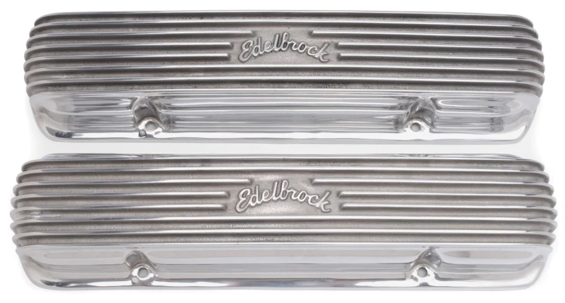 Edelbrock Valve Cover Classic Series Pontiac 1962-1979 301-455 CI V8 Polshed - Image 2
