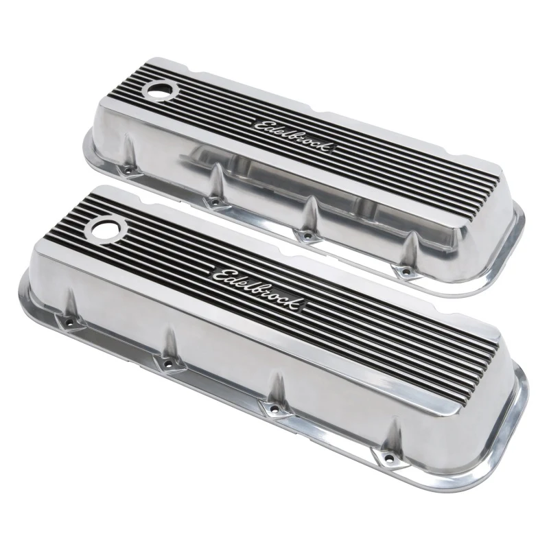 Edelbrock Valve Cover Elite II Chevrolet 1965 and Later 396-502 Big Block V8 Polished - Image 8