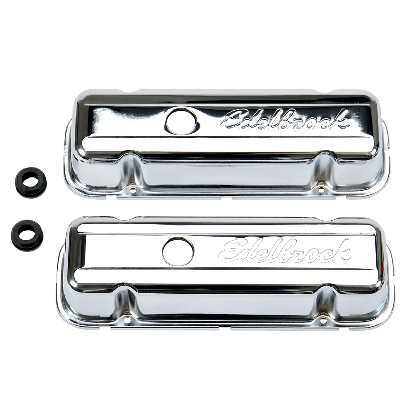 Edelbrock Valve Cover Signature Series Buick 1977 and Later 3 8L and 4 1L V6 Chrome - Image 3