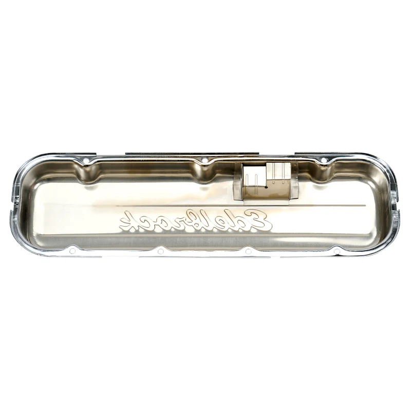 Edelbrock Valve Cover Signature Series Chevrolet 1965 and Later 396-502 V8 Low Chrome - Image 9