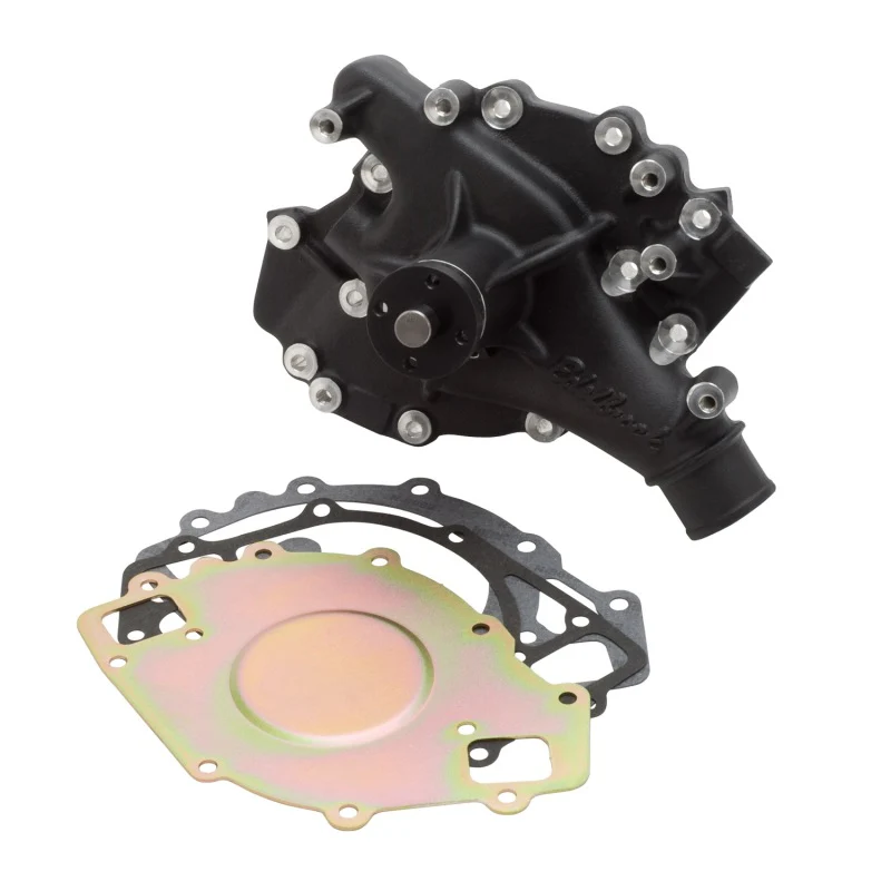 Edelbrock Water Pump High Performance Ford 1970-92 429/460 CI V8 Standard Length Black Finish - Image 2