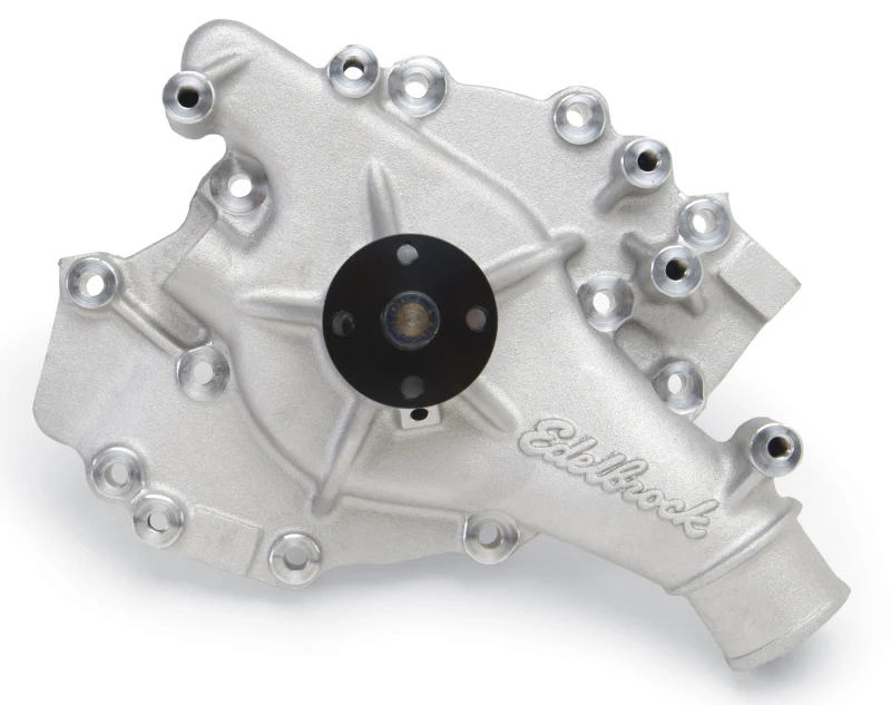 Edelbrock Water Pump High Performance Ford 1970-92 429/460 CI V8 Standard Length Satin Finish - Image 3