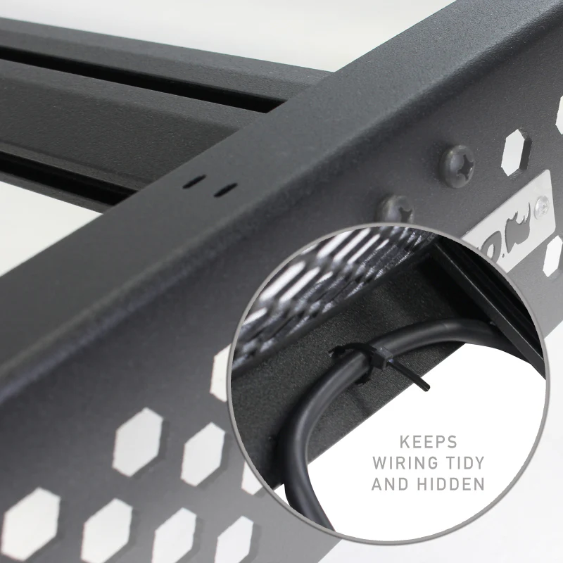 Go Rhino 24-25 Toyota Tacoma Double Cab Pickup Ceros Low Profile Roof Rack - Tex. Blk - Image 5