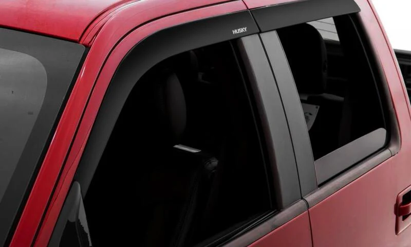 Husky Liners 09-18 Dodge RAM 1500 Quad Cab In-Channel Mount Ventvisor Low Profile (4pc) - Smoke - Image 2