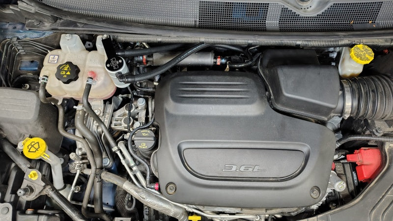 J&L 17-25 Chrysler Pacifica/20-25 Chrysler Voyager Oil Separator PCV Side - Clear Anodized - Image 2